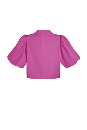 Blazer corto alla moda - Fucsia h5 Immagine10