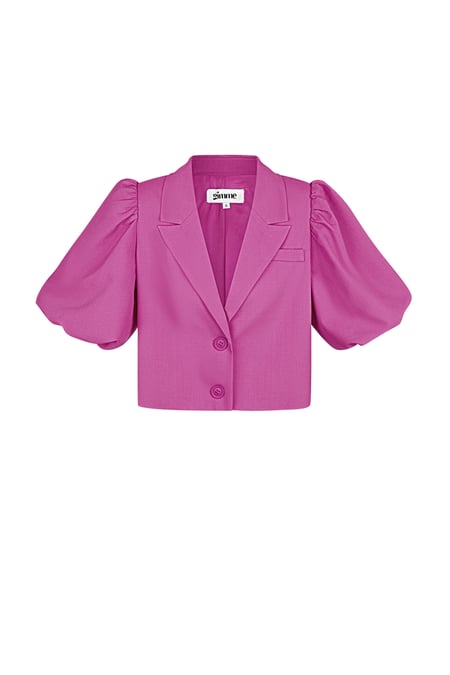 Trendy short blazer - Fuchsia 2