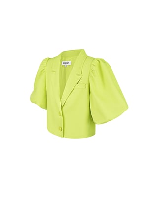 Trendy short blazer - Green h5 Picture9