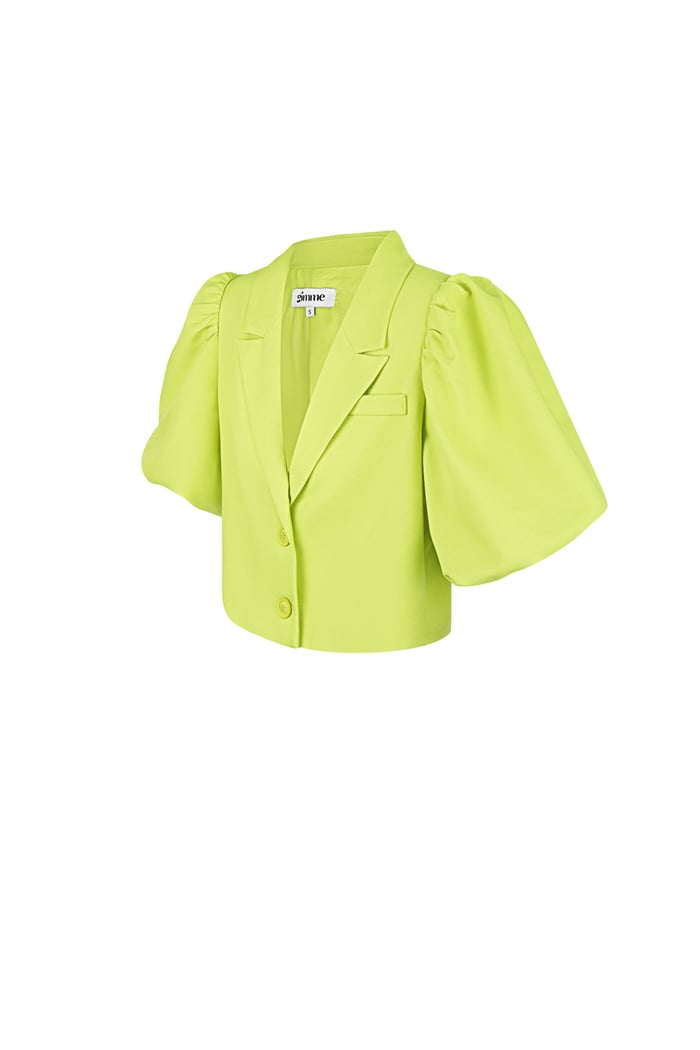 Blazer corto alla moda - Verde Immagine9