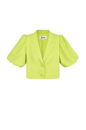 Blazer corto alla moda - Verde h5 