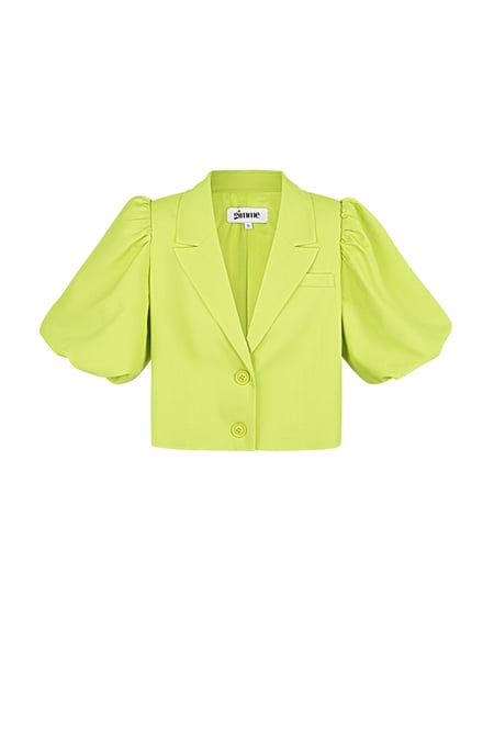 Trendy short blazer - Green 2