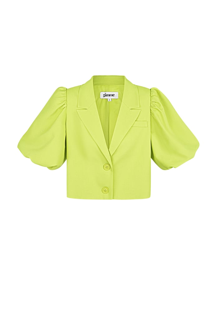 Blazer corto alla moda - Verde 