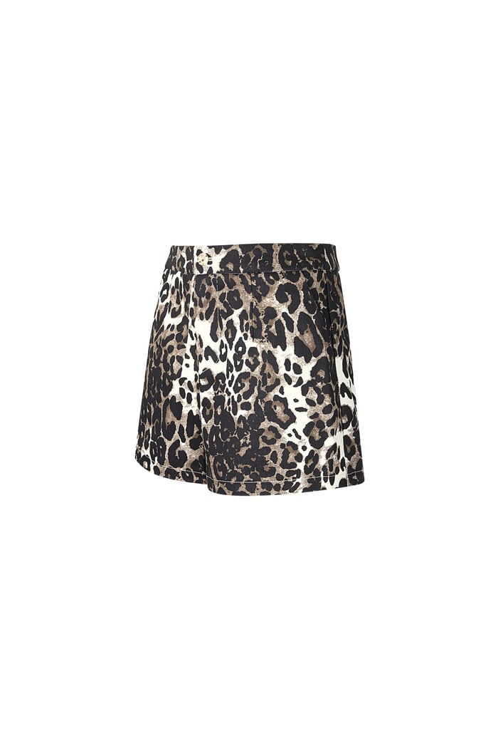 Pantaloncini stampa leopardo - Marrone Immagine5