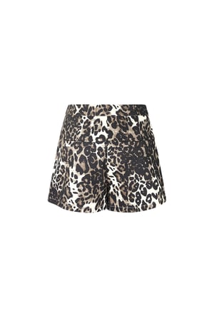 Pantaloncini stampa leopardo - Marrone h5 Immagine6