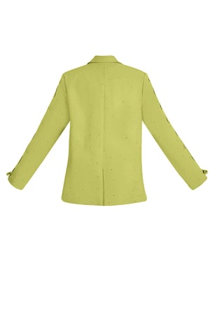 Stone blazer with lace-up sleeves - lime h5 Picture6