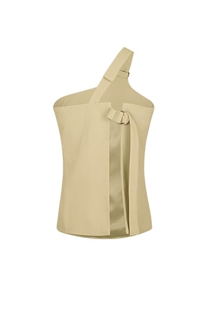 Top cargo con un solo hombro - Beige h5 Imagen10