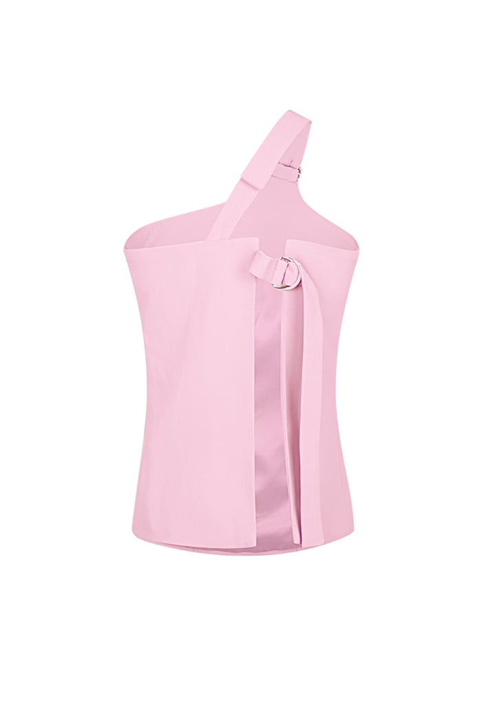 One-Shoulder-Cargo-Top - Rosa Bild10