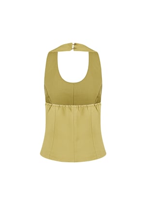 Bow Sleeveless Top - Green  h5 Picture9