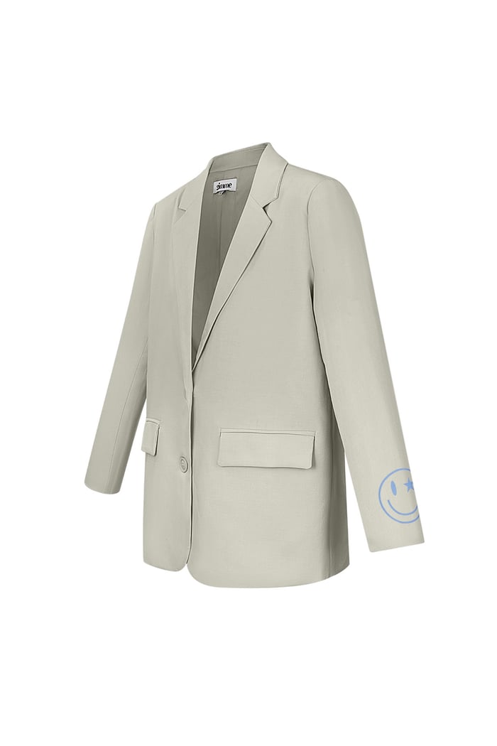 Blazer show your colorful smile - Beige Picture10