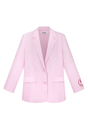 Blazer zeig dein farbenfrohes Lächeln - Pink h5 