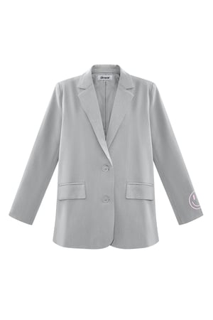 Blazer show your colorful smile - Gray h5 