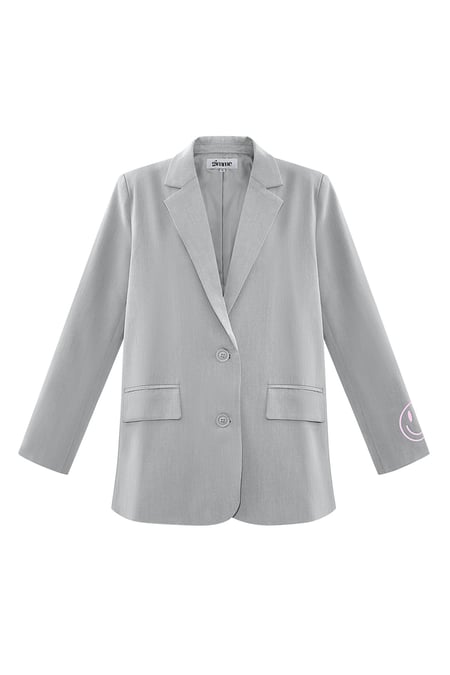 Blazer show your colorful smile - Gray 2