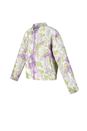 Flower fusion jacket - Green purple h5 Picture7