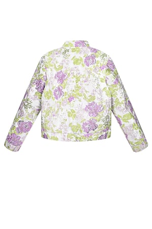 Flower fusion jacket - Green purple h5 Picture8