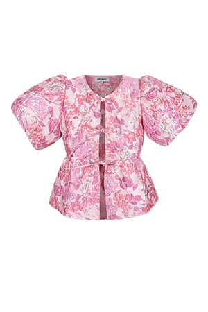 Short sleeve top floral - Pink h5 