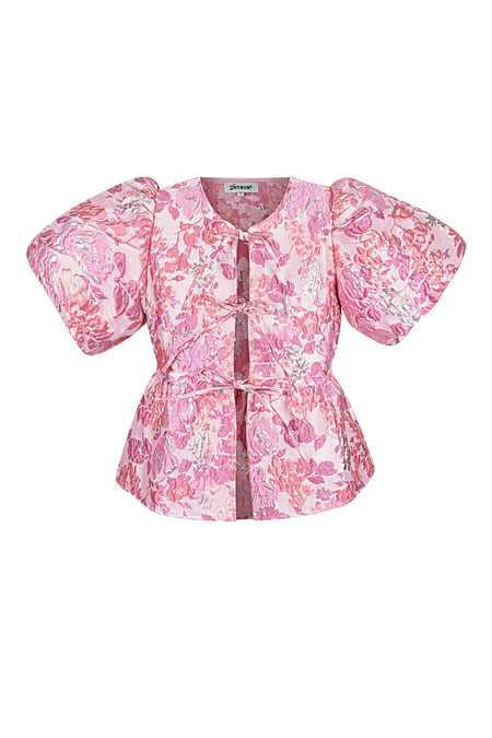 Short sleeve top floral - Pink 2