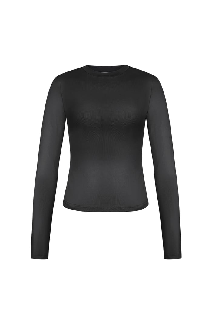 Everyday fit longsleeve high neck - Black 