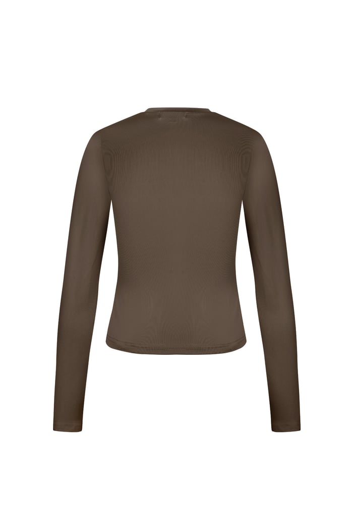 Everyday fit longsleeve high neck - Brown Picture8