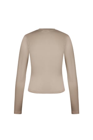 Everyday fit longsleeve high neck - Beige h5 Picture8