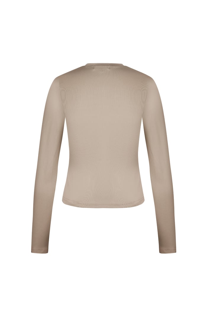 Everyday fit longsleeve high neck - Beige Picture8