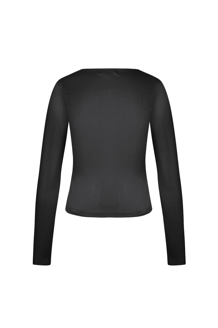 Everyday fit longsleeve low neck - Black Picture5