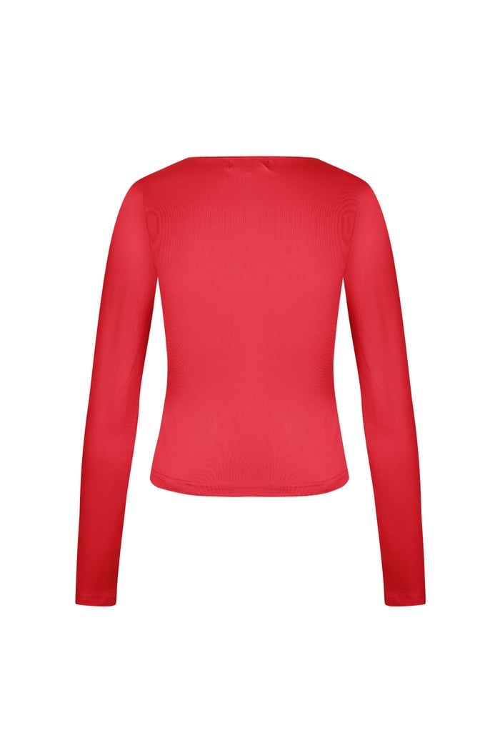 Everyday fit longsleeve low neck - Red Picture10