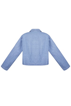 Denim jacket with bows - blue h5 Picture8