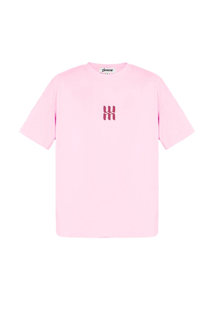 Letter M Top - Pink 