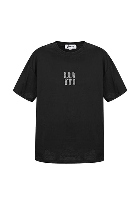 Letter M Top - Black 2