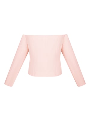 Off shoulder blazer top - Pink h5 Picture3