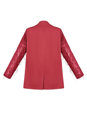 Blazer glitter sleeves - Red h5 Picture6