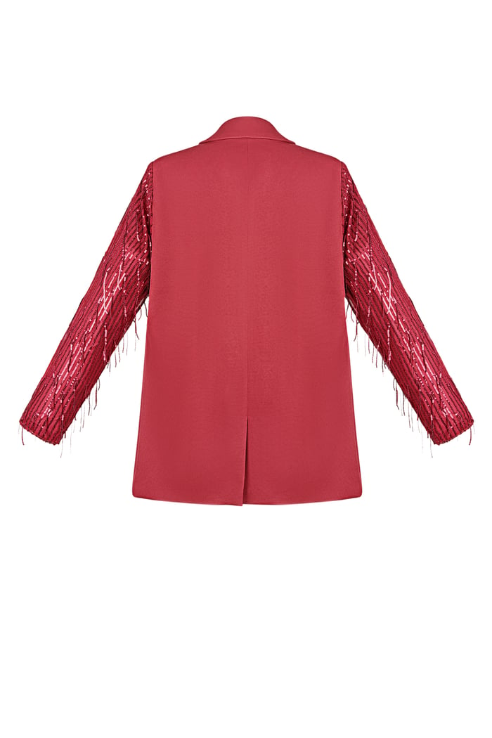 Blazer glitter sleeves - Red Picture6