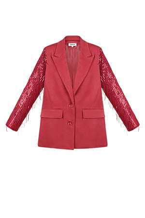 Blazer glitter sleeves - Red h5 