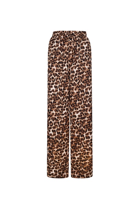 Leopard Print Pants - Brown 2