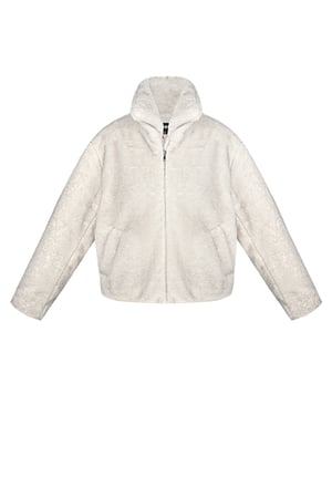 Fluffy basic coat - Beige h5 