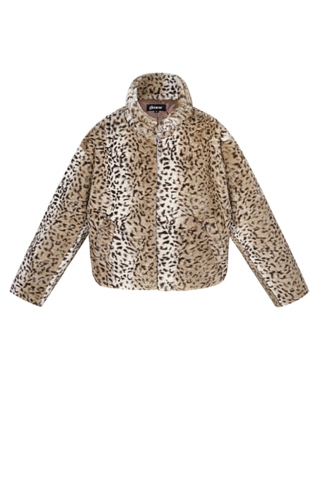 Chaqueta con estampado de leopardo - Beige 2