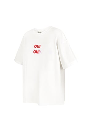 T-shirt Oui Oui - blanc h5 Image5