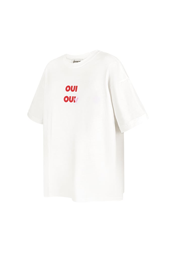 T-shirt Oui Oui - blanc Image5