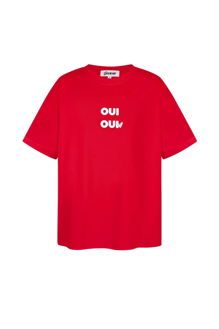 Oui Oui T-Shirt - red 