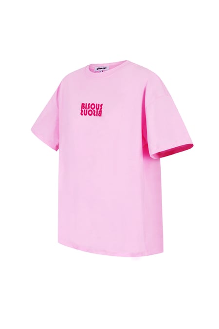 Bisous Short sleeve top - Pink