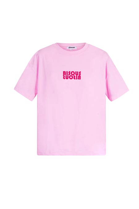 Bisous Short sleeve top - Pink 2