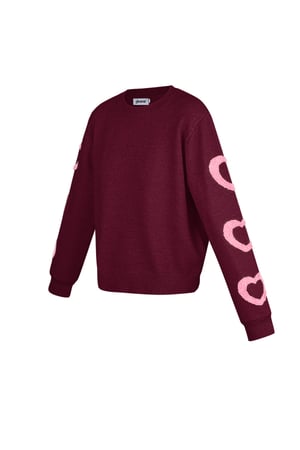 Amour sweater - Wine red h5 Picture5