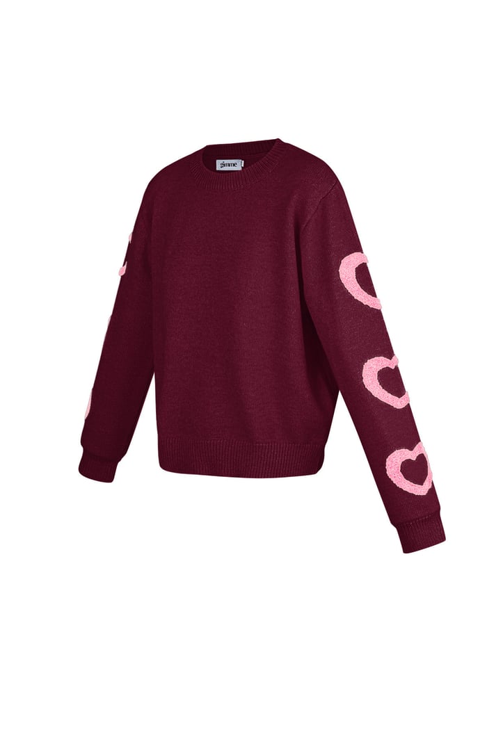 Amour sweater - Wine red Picture5