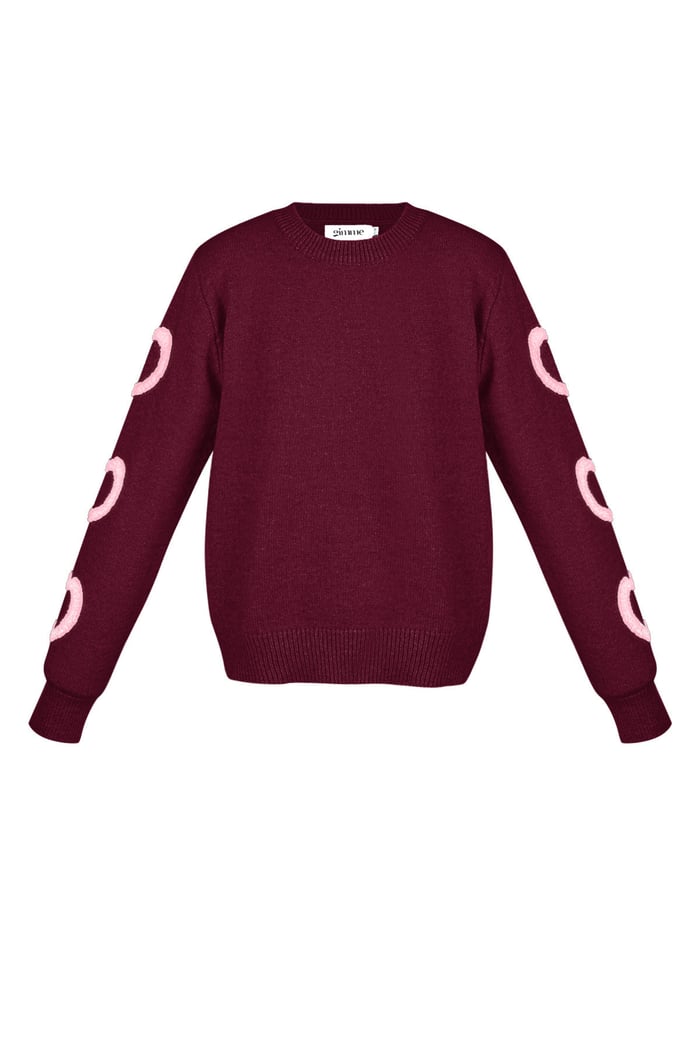 Amour sweater - Wine red 