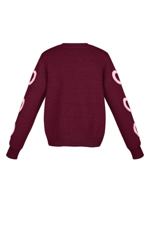 Amour sweater - Wine red h5 Picture6