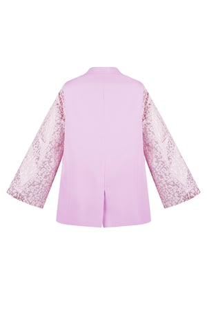 Blazer with panther sleeves - Pink h5 Picture6