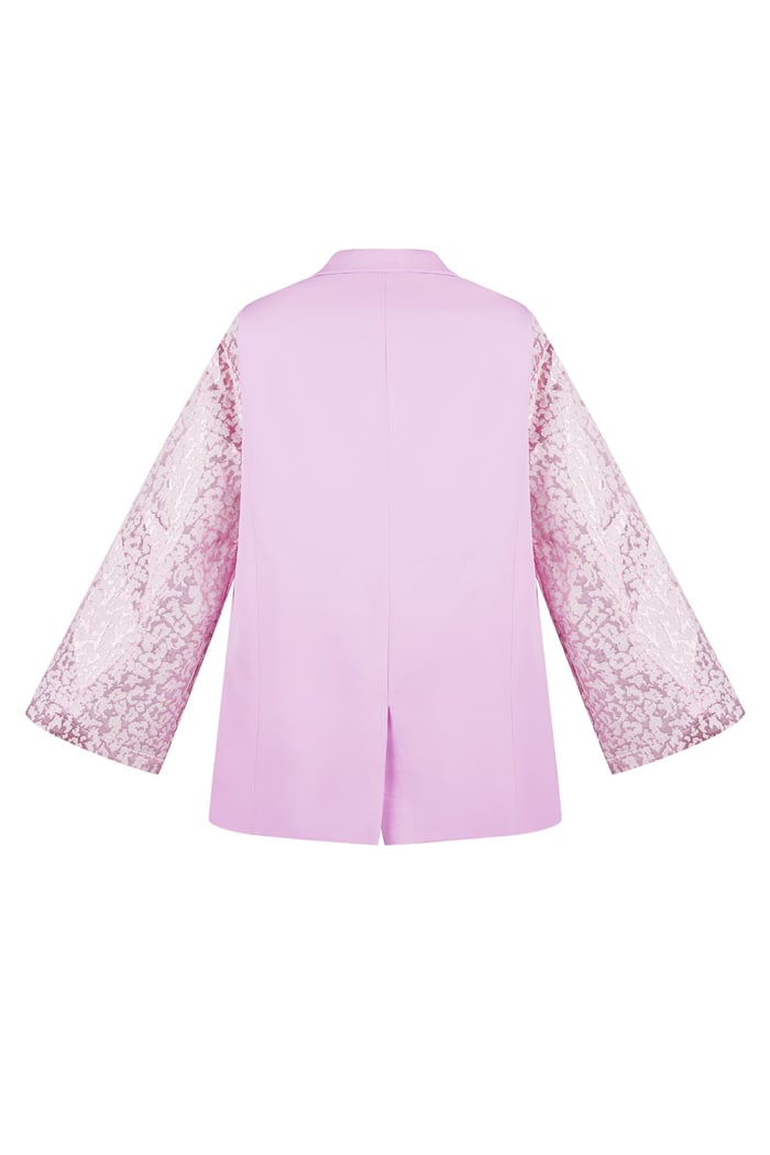 Blazer with panther sleeves - Pink Picture6