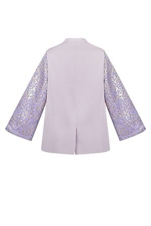 Blazer with panther sleeves - Purple h5 Picture6