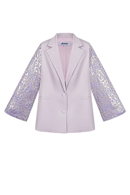 Blazer con mangas de pantera - Morado 2